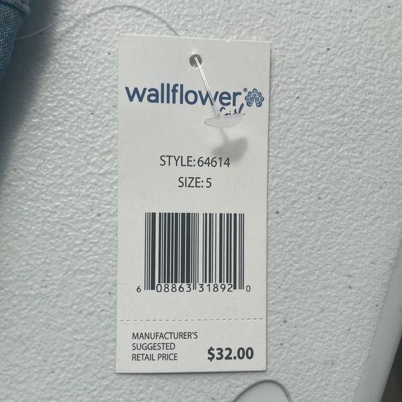 3/$12 Wallflower jean short  bead like accent flower jean short boho girls 5 - Picture 15 of 16